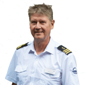 Porträt von Adrian Krebs, Kapitän auf dem MS Oberhofen