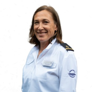 Porträt von Karin Schäfer, Matrosin auf dem MS Oberhofen